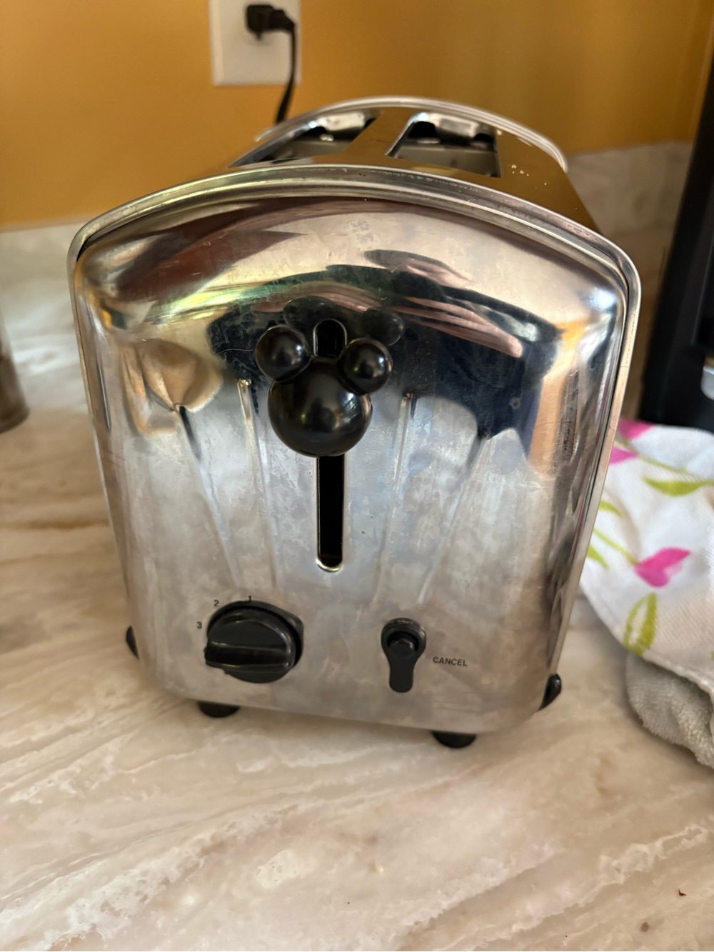 Mickey Mouse 'Mornin'' Chrome Toaster vintage - Picture 7 of 9